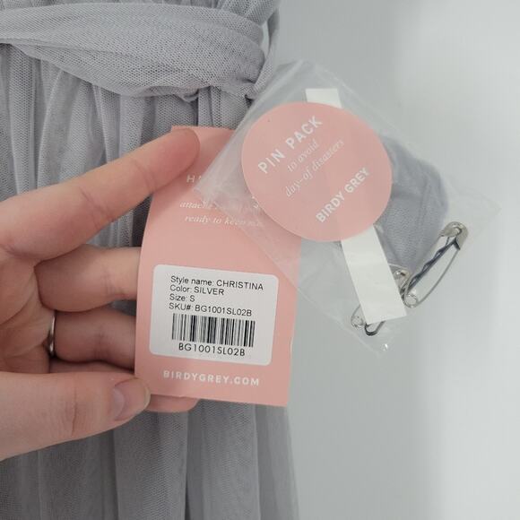 Birdy Grey Silver Christina Convertable Dress S - Picture 6 of 10